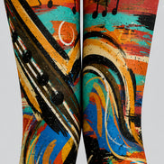 Artsy Music Pattern Tights Hosiery Pantyhose L68-124