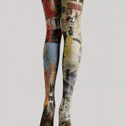 Urban Graffiti Graphic Tights Hosiery L68-128