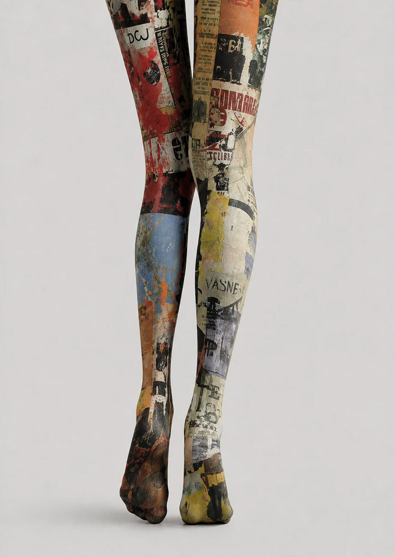 Urban Graffiti Graphic Tights Hosiery L68-128