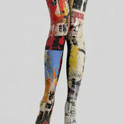 Urban Graffiti Graphic Tights Hosiery L68-128
