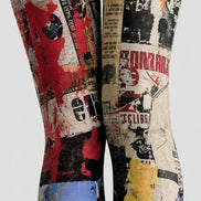 Urban Graffiti Graphic Tights Hosiery L68-128