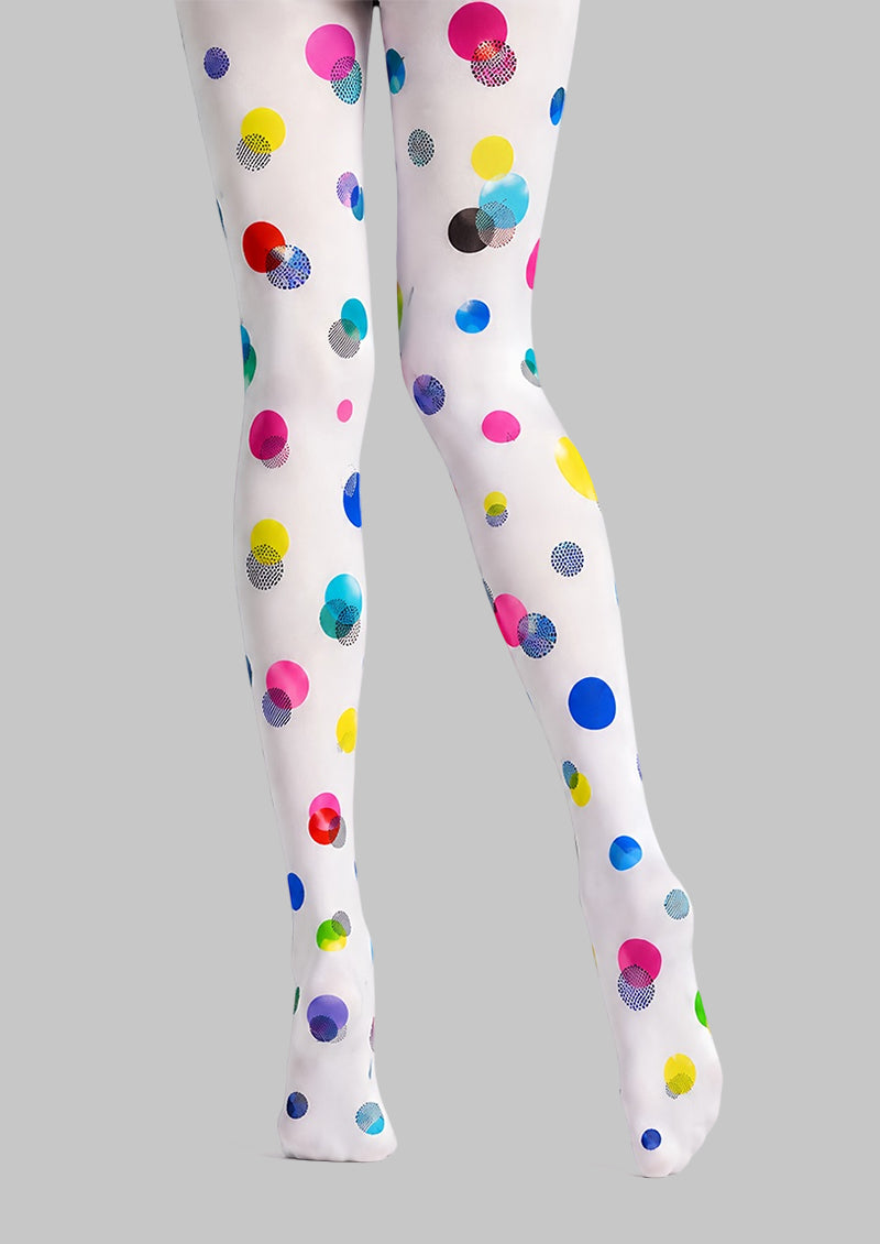 PopArt Print Tights Polka Dot Candy Pantyhose L68-13