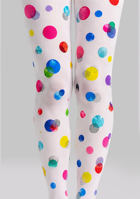 PopArt Print Tights Polka Dot Candy Pantyhose L68-13