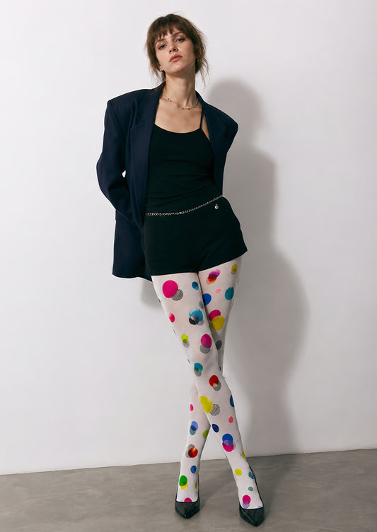 PopArt Print Tights Polka Dot Candy Pantyhose L68-13