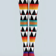 Harlequin Geometric Tights Hosiery Pantyhose L68-130