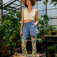 Boho Tribal Ikat Print Tights Hosiery L68-131