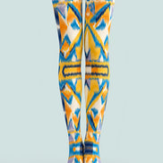 Boho Tribal Ikat Print Tights Hosiery L68-131