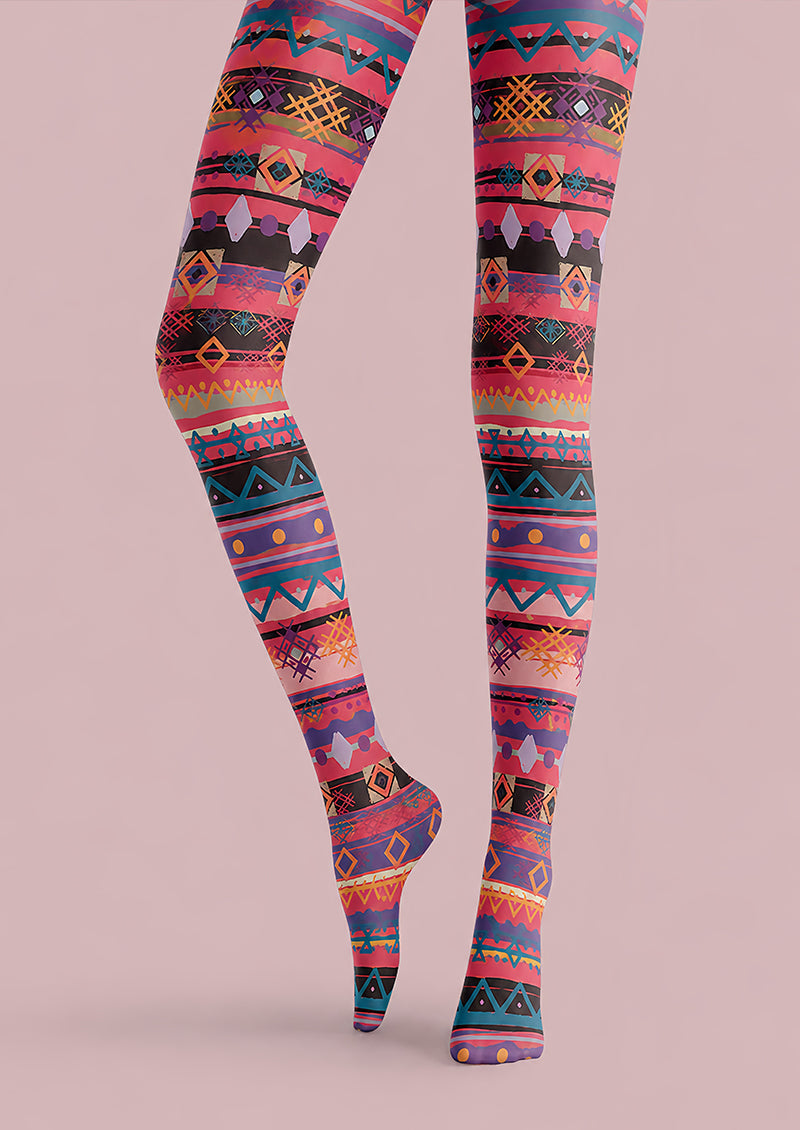 Boho Festival Tights Hosiery Pantyhose L68-134