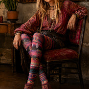 Boho Festival Tights Hosiery Pantyhose L68-134