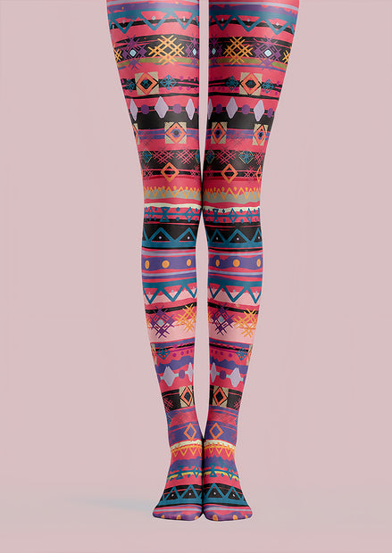 Boho Festival Tights Hosiery Pantyhose L68-134