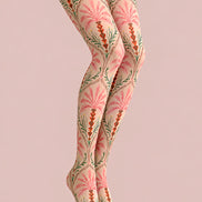 Folk Floral Tights Hosiery Pantyhose L68-135