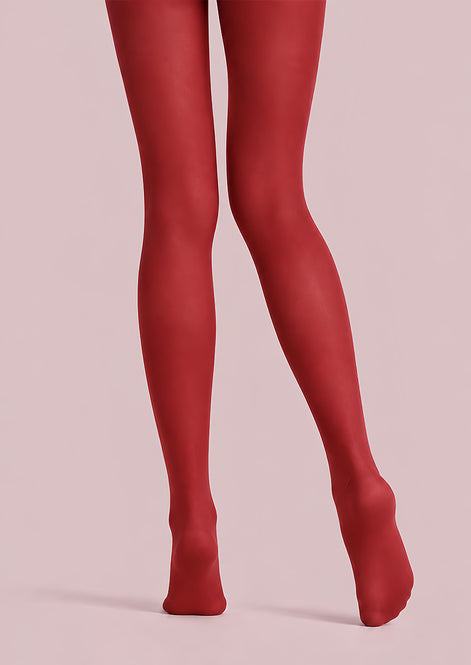 Burgundy Everyday Tights Hosiery Pantyhose L68-136
