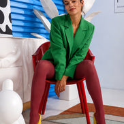 Burgundy Everyday Tights Hosiery Pantyhose L68-136