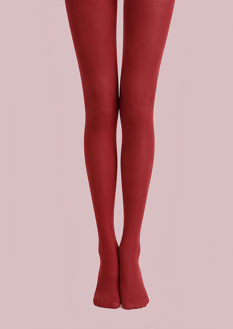 Burgundy Everyday Tights Hosiery Pantyhose L68-136