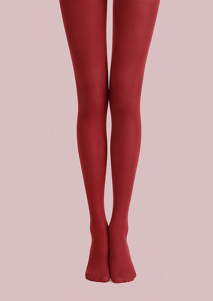 Burgundy Everyday Tights Hosiery Pantyhose L68-136