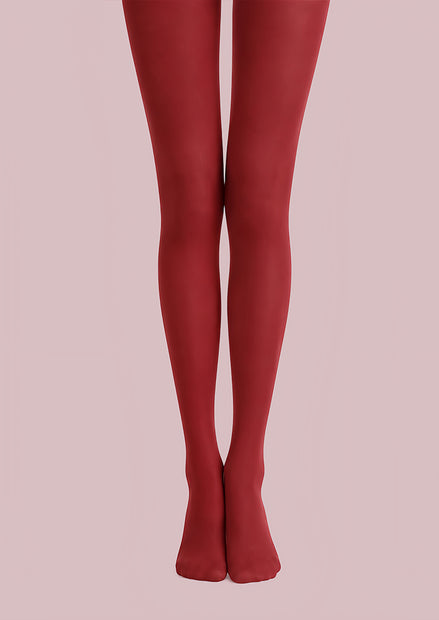 Burgundy Everyday Tights Hosiery Pantyhose L68-136