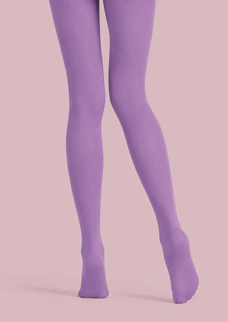 Solid Purple Tights Hosiery Pantyhose L68-138
