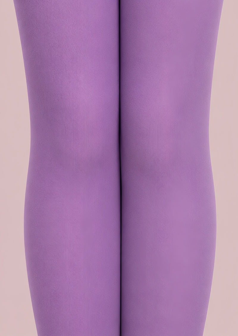 Solid Purple Tights Hosiery Pantyhose L68-138