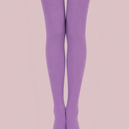 Solid Purple Tights Hosiery Pantyhose L68-138