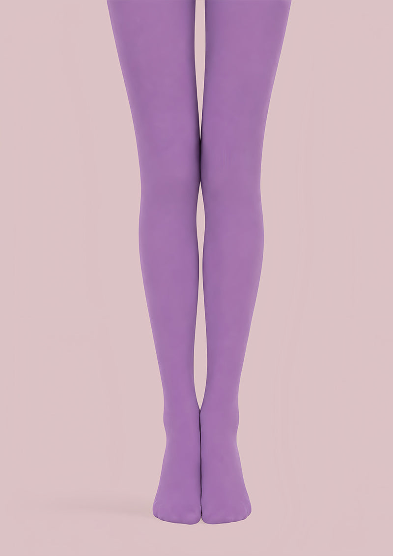 Solid Purple Tights Hosiery Pantyhose L68-138