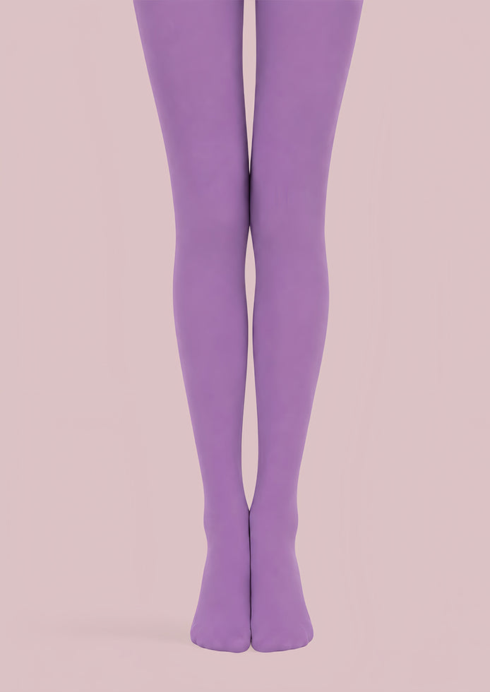 Solid Purple Tights Hosiery Pantyhose L68-138