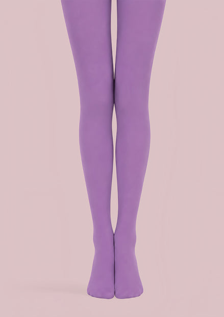 Solid Purple Tights Hosiery Pantyhose L68-138