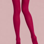 Fuchsia Pink Basic Tights Hosiery Pantyhose L68-139