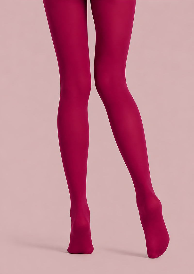 Fuchsia Pink Basic Tights Hosiery Pantyhose L68-139