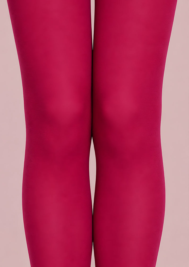 Fuchsia Pink Basic Tights Hosiery Pantyhose L68-139