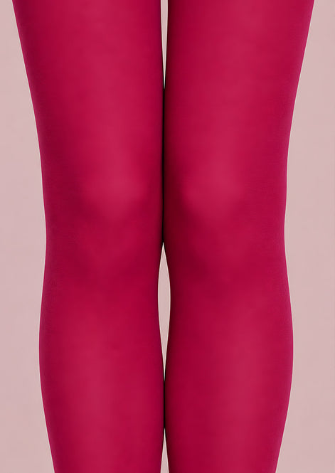 Fuchsia Pink Basic Tights Hosiery Pantyhose L68-139