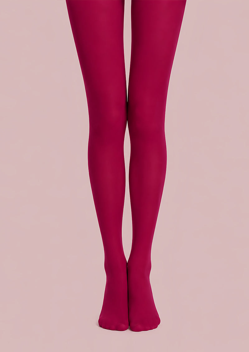 Fuchsia Pink Basic Tights Hosiery Pantyhose L68-139
