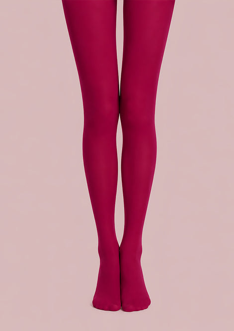 Fuchsia Pink Basic Tights Hosiery Pantyhose L68-139