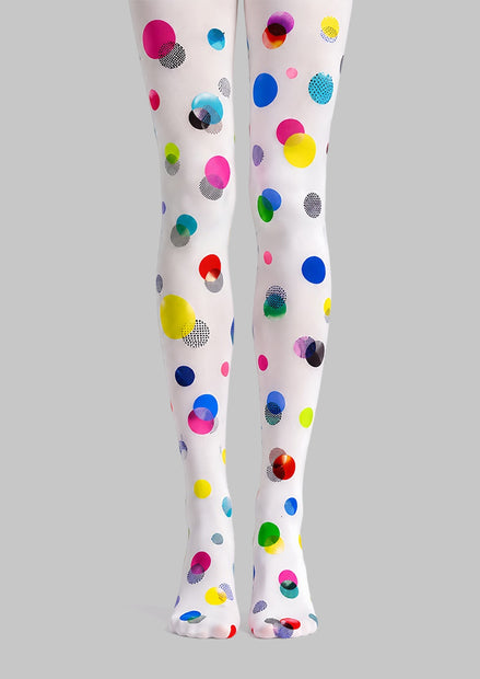 PopArt Print Tights Polka Dot Candy Pantyhose L68-13