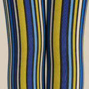 Electric Blue Striped Tights Hosiery Pantyhose L68-143