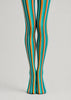 Y2K Colorful Striped Tights Hosiery Pantyhose L68-148