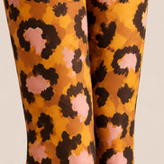 Leopard Fashion Orange Pantyhose Animal Print Tights L68-17
