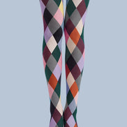 Multicolor Diamond Geometric Patterned Tights L68-19