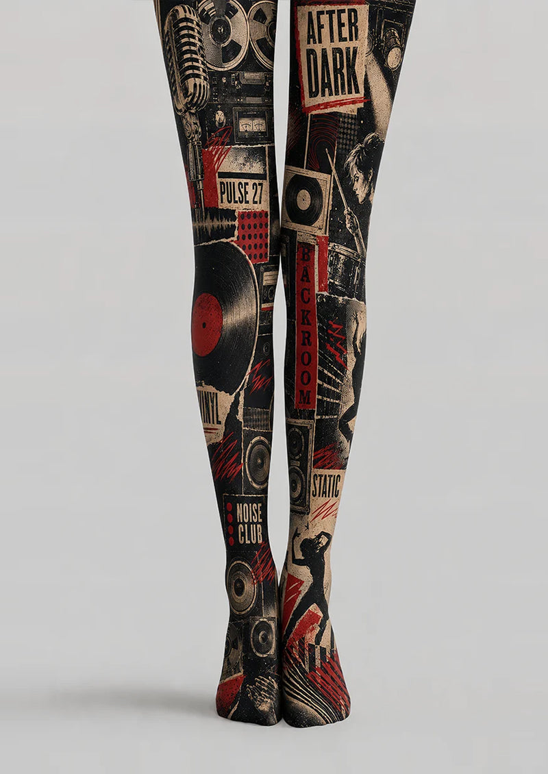 Rock Music Y2K Tights Grunge Graphic Pantyhose L68-24