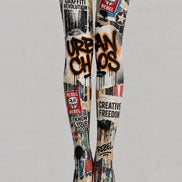 Urban Graffiti Y2K Tights Street Art Pantyhose L68-25