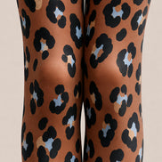 Classic Leopard Tights Brown Animal Print Hosiery L68-37