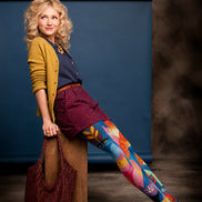 Cute Cartoon Cat Tights Colorful Graphic Pantyhose L68-47