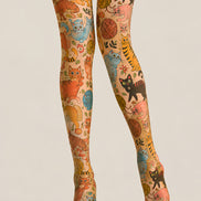 Cute Cat Tights Animal Print Pantyhose L68-50