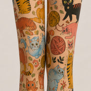 Cute Cat Tights Animal Print Pantyhose L68-50