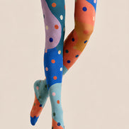 Pop Art Polka Dot Pantyhose Graphic Tights L68-6