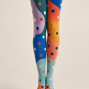 Pop Art Polka Dot Pantyhose Graphic Tights L68-6