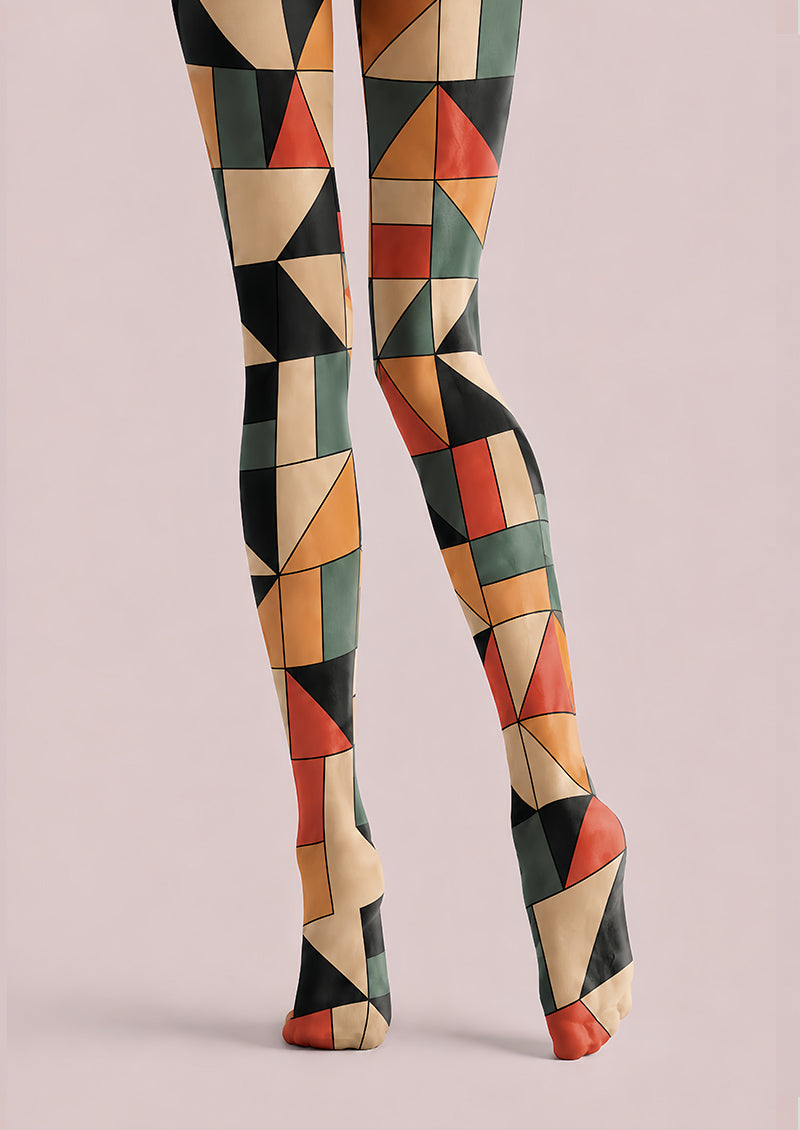 Designer Style Tights Abstract Printed Fashion Leggings L68-61