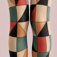 Modern Geometric Pattern Tights Hosiery Pantyhose L68-61