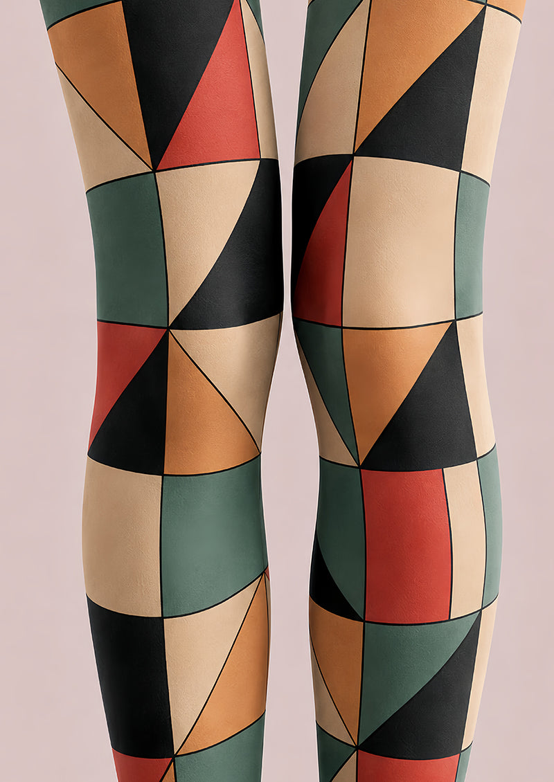 Designer Style Tights Abstract Printed Fashion Leggings L68-61