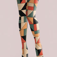 Modern Geometric Pattern Tights Hosiery Pantyhose L68-61