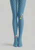 Blue Striped Tights Cute Color Dot Pantyhose L68-79